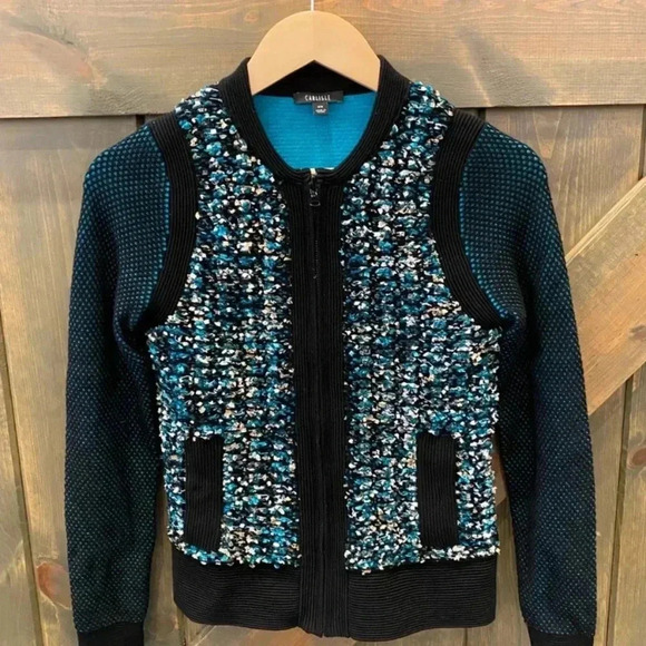 Carlisle Womens Full Zip Up Cardigan Sweater - Picture 5 of 7